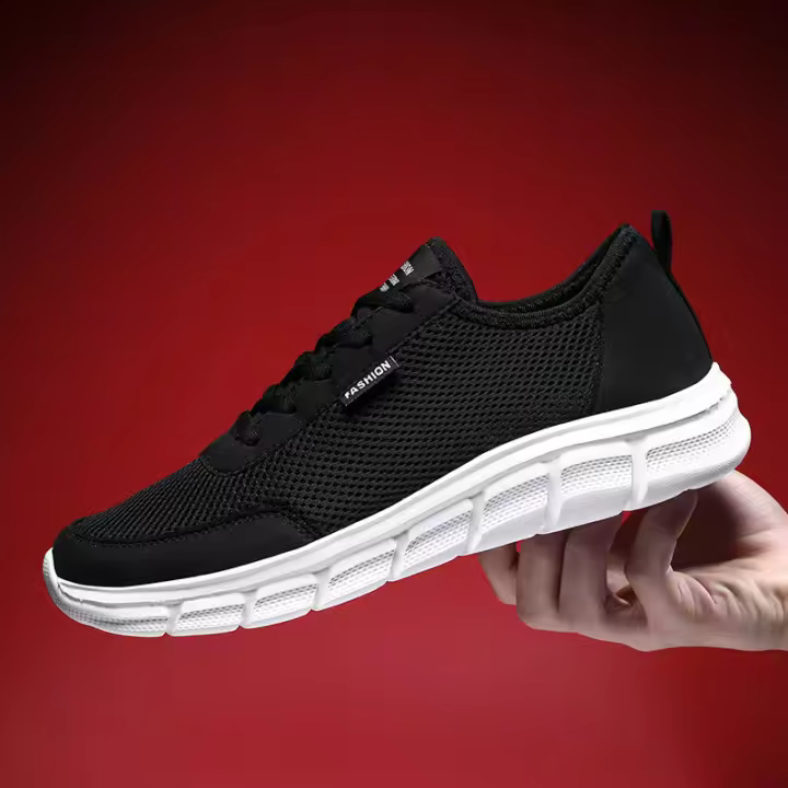 Zapatillas de deporte informales ultraligeras de verano 2022, zapatos para correr grandes transpirables de malla para hombre - 1