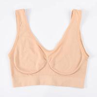 Top corto sin mangas para mujer, nuevo estilo, sujetador deportivo de Yoga, secado rápido, hilo, Top de Fitness, espalda hermosa, sujetador deportivo sin costuras, sólido - details 3
