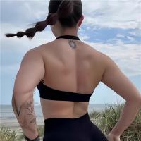 Sujetador deportivo para mujer, Top Halter de alta elasticidad, Push-up, ropa interior de entrenamiento para Fitness, camisetas de gimnasio sin costuras, sujetador de Yoga - details 14