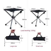 Silla de camping multifuncional para pesca triangular pequeña al aire libre, taburete plegable, silla de parque para necesidades diarias del hogar - details 10