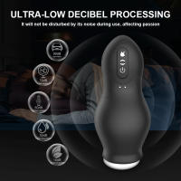 Masturbador masculino de bolsillo automático, potente masajeador de succión al vacío, mamada vibratoria, succión, Juguetes sexuales hine para hombres - details 3