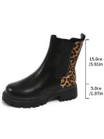 Botas Martin de mujer 2025 nueva frontera de gran tamaño otoño cabeza redonda tacón francés empalme botas casuales versátiles individuales - details 5