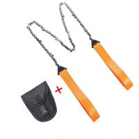 Sierra de mano portátil de 11 dientes con cremallera, sierra de alambre de cadena para exteriores, sierra de alambre de bolsillo de acero al manganeso, herramientas de poda de jardín de 24 pulgadas - details 0