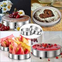 Anillos de tarta para Muffin de acero inoxidable, para hacer alimentos, pastel de frutas, galletas, anillo de tarta doble enrollado, accesorio de cocina de 8/9/10cm, 1 Uds. - details 34