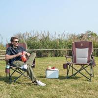 Silla de Camping Plegable 230KG Cargable Silla Plegable 62cm Anchura de Asiento con Bolsillo Lateral y Portavasos Silla Plegable de Gran Tamaño para Camping Exterior Balcón Jardín - details 25