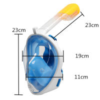 Máscara de natación de cara completa subacuática para niños y adultos, respirador de buceo, antiniebla, respiración segura - details 5