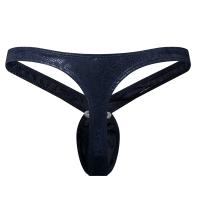 Calzoncillos de piel sintética con estampado de serpiente para Hombre, Tanga, ropa interior Sexy, bragas, bolsa de cintura baja, parte trasera en T - details 7