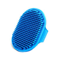 Cepillo de baño de silicona para perros y gatos, cepillo de aseo con correa ajustable, adecuado para pelo largo y corto - details 5