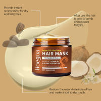 La hidratación HOEGOA mejora la textura seca y encrespada, nutre con brillo natural y suaviza la película para el cuidado del cabello - details 7