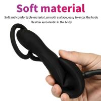 Leten Iatable consolador Anal Plug anillos de silicona suave para productos para adultos mujeres hombres parejas dilatador de trasero expansor juguetes sexuales caliente - details 14