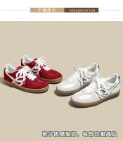 Nuevo cuero retro transpirable cabeza redonda con cordones zapatos de tabla de entreniento alemanes ligeros de suela gruesa - details 16