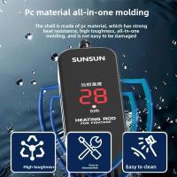 Control inteligente 20-35 de la varilla de calefacción del tanque de peces digital de la exhibición LCD ° Calentador sumergible para acuario C con ventosa - details 4