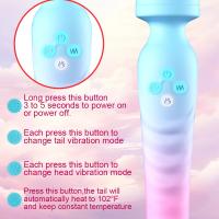Vibrador AV Potente Estimulador de Punto G para Mujeres Dildo Caliente - details 2