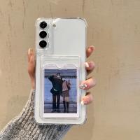 Estuche transparente para tarjetas de crédito para Samsung S22+, S24 Ultra, S23 y portátil S24, S22U/A36/A56/M33 con cuatro esquinas para protección contra caídas. - details 0