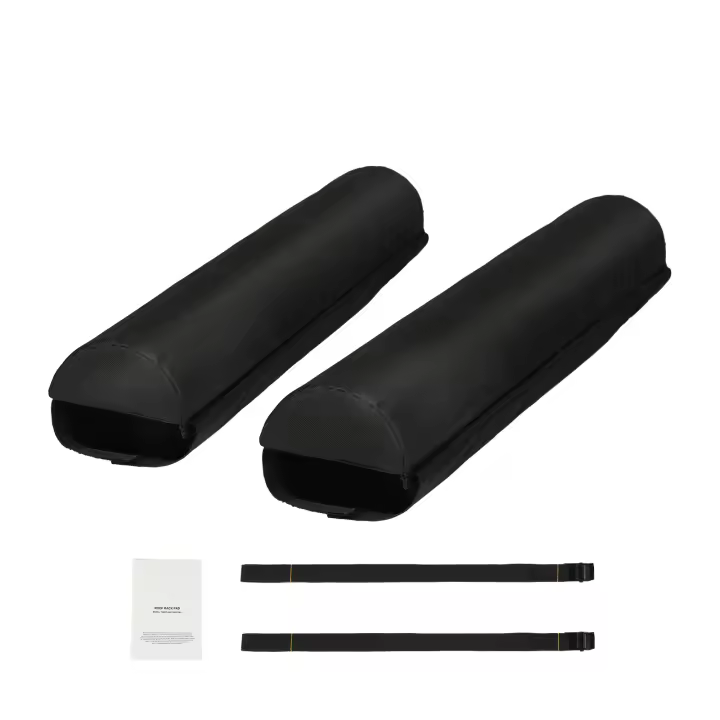 SucceBuy Almohadillas suaves para portaequipajes, universales de 28 pulgadas para varias barras transversales, capacidad de 88 libras, 2 correas y velcros para kayaks, canoas, tablas de snowboard y paddle - 1