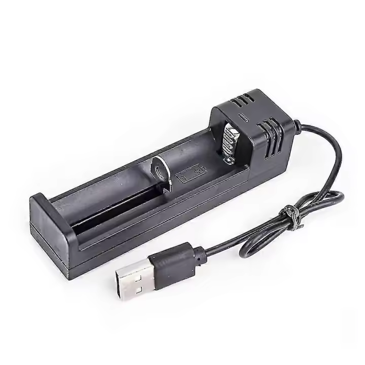 Cargador de Batería USB Li-ion 3.7v Adecuado para Baterías 18650 16340 14500 26650 - 1
