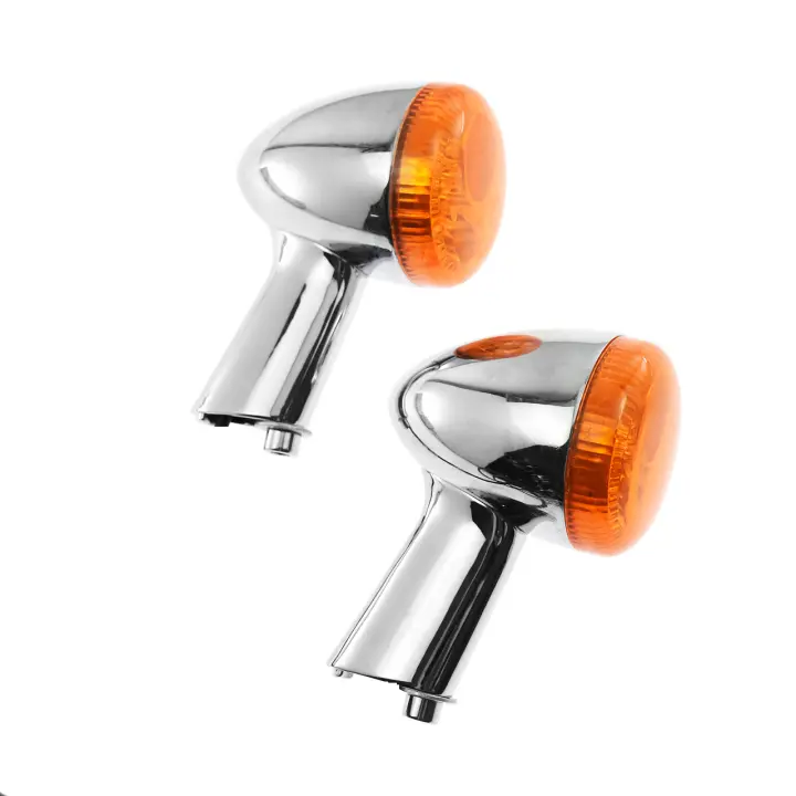 Intermitentes traseros para motocicleta, luces LED ámbar, color negro/cromo, para Harley Sportster 883, Iron XL1200, 1992-2019, 2021, 2 uds. - 1