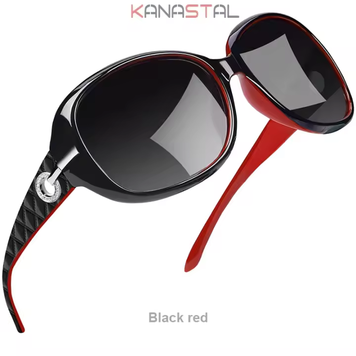 Gafas de sol polarizadas para mujer UV400, gafas con montura de mariposa de diamante Retro, ropa de moda, gafas de protección solar, gafas de sol de viaje para mujer - 1