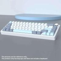 Teclado de tres colores, 126 teclas, PBT Cherry nical, teclado inalámbrico para interruptor MX, teclas F75 G87 - details 2