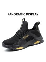 Zapatos de Trabajo para Hombres con Punta de Acero a Prueba de Golpes y Anti-perforación Transpirables Cómodos con Suela Suave Zapatos de Seguridad Protectoros para Hombres Hechos en China - details 10