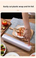 Porta Aluminio y Película de Plástico para Almacenamiento de Cocina con Accesorios de Corte Dispensador de Alimentos Material de Almacenamiento Seguro sin BPA - details 2