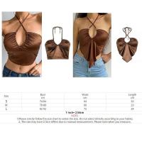 Camisola Retro Marrón Top Corto Hueco de Estilo Cyber Y2K Corset Gótico de Hada Sexy - details 17
