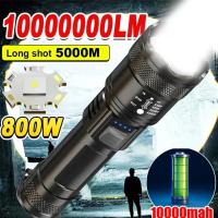 Linterna LED Súper Brillante Recargable por USB con Zoom Táctico Potencia de Enfoque Alta - details 0