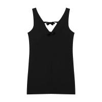 Vestido corto sin mangas con cuello en V, lazo, dulce, sencillo, elegante, falda tipo chaleco para mujer, verano, PB&ZA2025 - details 2