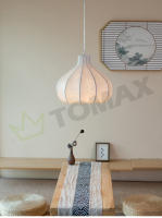 TOMAXIN-Lámpara de araña para sala de estar, dormitorio, estudio, seda, atenuación tricolor, 60CM - details 8