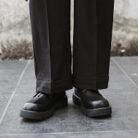 Zapatos casuales de cuero para hombre con punta redonda y talla grande, con aumento de 5,5 cm. - details 11