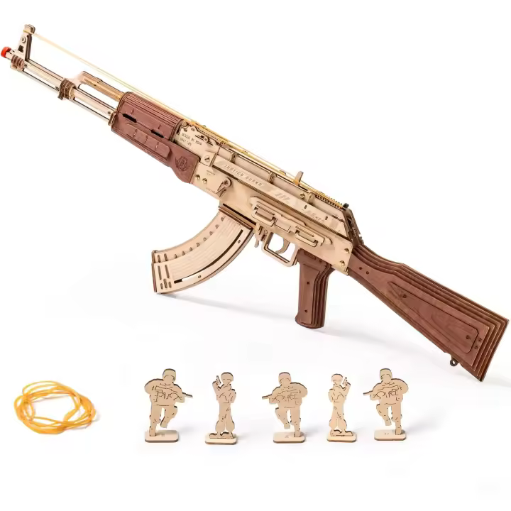Robotime Rokr Juguete de Bloques de Construcción DIY de Rifle Automático AK47 - 1