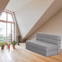 70 x 190 cm Sillón Cama Plegable, Sofá Cama Plegable con Espuma de Memoria y Almohada, Colchón de Suelo para Yoga, Oficina, Salón, Futon Sofá Cama Portada Lavable Unos, Gris Claro - details 62