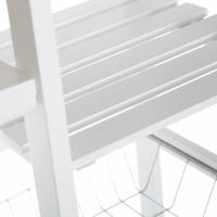 Conjunto de Mesa Alta de Madera Natural 2 Taburetes con Cajón, 2 Estantes, Cesta Extraíble y Botellero 120x89x37 cm Iluminado, Elegante - details 3