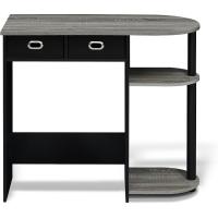 Escritorio verde, Madera, Roble francés Gris/Negro/Negro, 39,62 x 80 x 72,39 cm - details 5