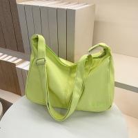 Bolso bandolera de lona informal de gran capacidad, bolso de hombro ligero de Color sólido, bolso Hobo con cremallera, trabajo - details 6