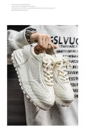 Zapatos de malla transpirable, zapatillas de plataforma con realce de lujo ligero - details 2