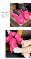 Nuevo agujero de verano zapatos niñas EVA desgaste bolsa de pie no apestoso cabeza media red de arrastre rojo moda versátil zapatillas - details 23
