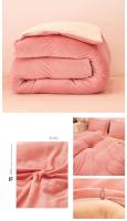 Cubierta de Edredón de Franela para Invierno Moda Doble Color Suave y Cálido Cubierta de Colchón Gruesa y Cómoda para Adultos y Niños - details 24