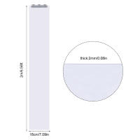 Juego de 7 cortinas de PVC para puerta, transparentes, 200x18 cm, listones de puerta para armarios - details 4