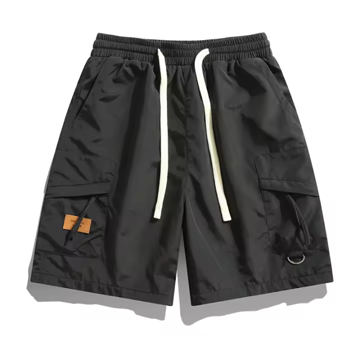 Pantalones cortos de verano para hombre 2023, nuevos joggers con múltiples bolsillos, pantalones casuales sueltos para trabajo al aire libre. - 1