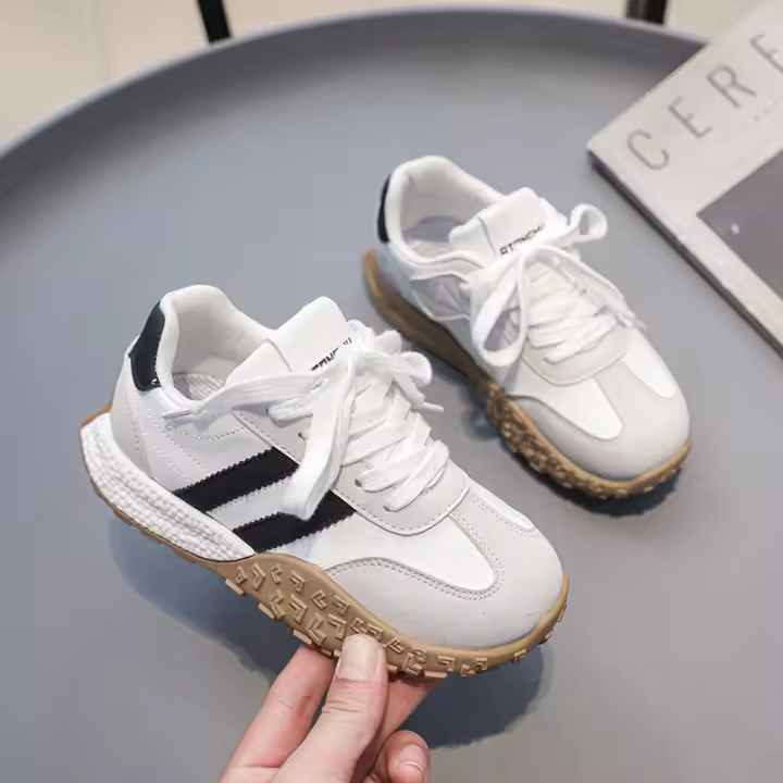 Zapatos deportivos coreanos de entrenamiento para niños, zapatos informales de tablero de ajedrez, zapatos femeninos Fort Agan - 1