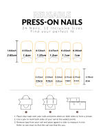 24PCS Uñas Postizas Cortas En Forma De Dátil Y Rosa Con Gradiente Blanco Y Plateado Para Mujer Regalo De Navidad Uñas De Fiesta - details 21