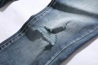 Vaqueros americanos y europeos de calle a la moda, versión auténtica de 24 años, pantalones casuales clásicos, estilo con agujeros para hombres y mujeres - details 9