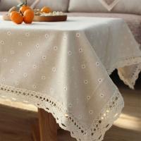 Mantel de lino y poliéster con borde ENCE con borlas rectangulares, mesa de piscina, utilizado para decoración del hogar, cocina - details 10