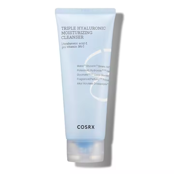 COSRX Hydrium Triple Limpiador Hidratante Hialurónico 5.07 fl.oz / 150ml |   Limpiador diario para pieles secas con ácido hialurónico y vitamina B |   Sin pruebas de animales, sin parabenos, cuidado de la piel coreano - 1