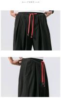 Nuevos pantalones Harem de gran tamaño, pantalones de chándal holgados de algodón y lino de estilo chino, pantalones casuales de alta calidad para hombres - details 17