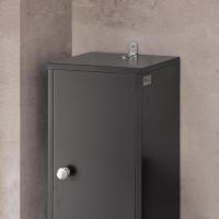 Mueble de Baño de Alto Estante Estanterías con 2 Puertas y Cajón Blanco Tamaño 20x20x180cm - details 59