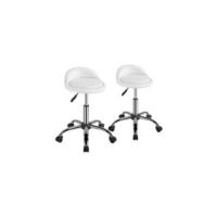 Taburetes de salón giratorios con altura ajustable, sillas con ruedas de 59-70 cm, negro - details 13