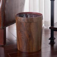 Cubo de basura de grano de madera creativo Retro Para el hogar, sala de estar, cocina - details 3