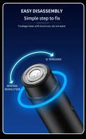 Mini Afeitadora eléctrica para hombres, carga USB portátil con maquinilla de afeitar, sin daños en la piel, cara, Barba - details 6